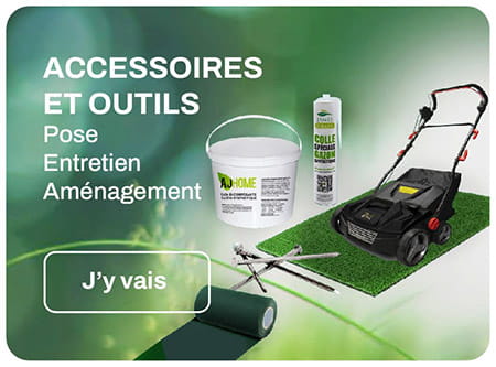 commandez nos accessoires de pose et d'entretien de gazon synthétique